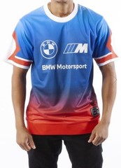 PUMA x BMW M Motorsport Shooting Shirt Blue Red Men’s Sz L *NEW* 535094-01 $70
