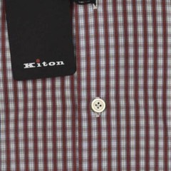 NEW KITON MULTICOLOR COTTON SHIRT US 15.5 – EU 39 MUL