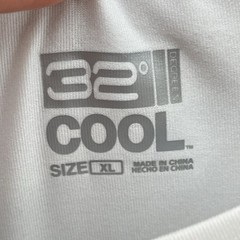 32 Degree Cool T-Shirt Men Extra Large White Casual Comfort Stretch Performance
