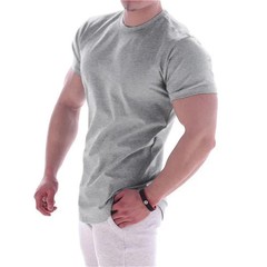 Men Quick Dry Sports T-Shirt Summer Gym Fitness Short Sleeve Workout Tight Tops