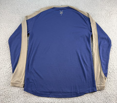 Ibex Superwashed Merino Wool Long Sleeve Shirt Men’s Large L Top Blue Hiking USA