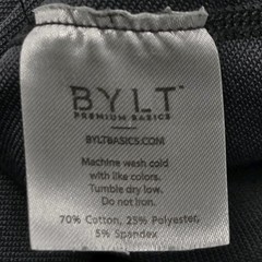 Bylt Basics Drop Cut LUX Short Sleeve Crew Tee Shirt Men’s Large Gray