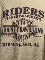 Harley Davidson Green Birmingham AL Tasmanian Devil Xmas T-Shirt Size 3X EUC