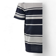 M&S AUTOGRAPH Pure Cotton Striped Textured T-Shirt