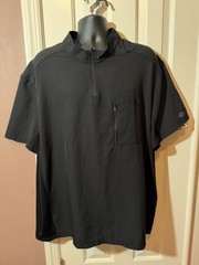 Dickies DK860 1/4 Zip Pullover Mens Size 4XL Short Sleeve Performance Stretch