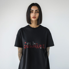 Yes I’m Different Upside Down Funny T-Shirt Unique Humor Graphic Tee Unisex A44