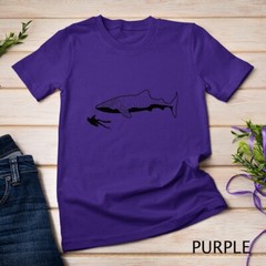 Scuba Diver Swimming With Whale Shark Unisex T-shirt