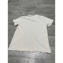 Psycho Bunny Beige V-Neck T-Shirt Medium – Embroidered Logo Short Sleeve Tee