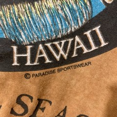 Vtg 90s Red Dirt Men’s Shirt Orange L Hawaii State Fish Humuhumunukunukuapua’a