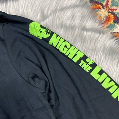 Night Of The Living Dead Coming To Get You Barbara Long Sleeve Black Green XL