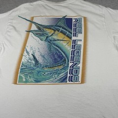 Reel Legends Shirt Adult Large White Fishing Fish Pelagic Ocena Outdoors Mens