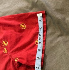 DC Comics The Flash Logo Button-Up Shirt Size XS