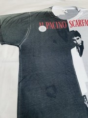 Scarface Al Pacino Shirt Dye Sublimated Tony Montana Logovision New Size 2XL