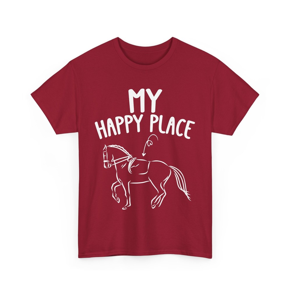 Horse Shirt, My Happy Place Shirt, Equestrian Lovers Shirt, Horseback Rider Tee
