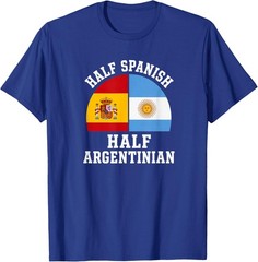 Spanish Argentinian Half Spain Argentina Espana Argentina T-Shirt