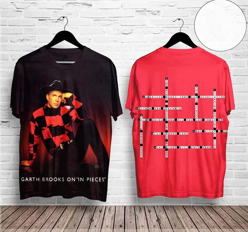 Hot! Garth Brooks In Pieces Album Cover 3D AOP T Shirt NP309