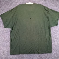 Gildan Mens Co-Alliance Logo T-Shirt Green 3XL Crew Neck Polycotton Dry Blend