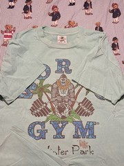 Vintage World Gym Shirt Mens XL Black Faded Single Stitch Distressed Colorado 90