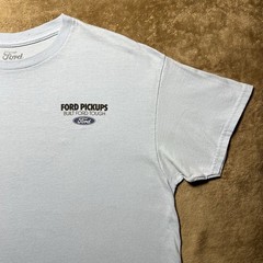 Ford F150 OBS Built Ford Tough Slogan T Shirt Mens Large Blue Truck Graphic Tee