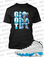 Got Powder Chilly Bear Graphic Pro Club Shaka Tee to Match J9 Powder Blue Shoe