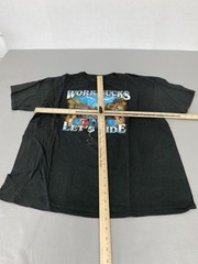Work Sucks Let’s Ride Shirt Mens XL Black Biker Motorcycle Graphic Tee Funny