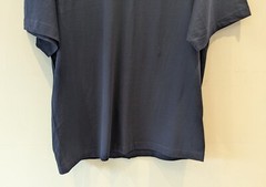 Uneek Premium Mens T-shirt Size Medium Navy Blue 100% Cotton Shirt Sleeved VGC