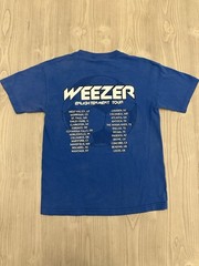 Vintage 2002 Weezer Enlightenment Tour T-Shirt Medium Blue Y2K Alstyle AAA