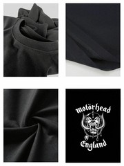 Motorhead England Band Graphic Tee Rock Music Casual Short Sleeve T Shirt