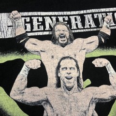 D Generation X WWE Wrestling S Black Shaka Wear Super Max Heavy Cotton Tee