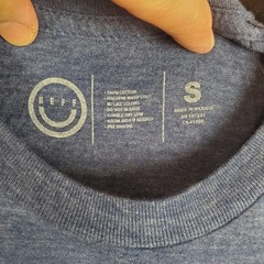 Neff T Shirt Mens Small Blue Cotton Spellout Logo Outdoor Casual Graphic Tee