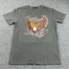 Lynyrd Skynyrd / Retro Graphic T-Shirt Adult Size Large Color Distressed Black