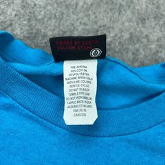 Volcom Shirt Mens Large Blue Short Sleeve Surf Skate Graphic Tee Y2K