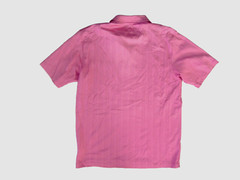 Vtg 00s Nike TIGER WOODS Pink Cotton/Poly COLLARED GOLF POLO Course Shirt Men L