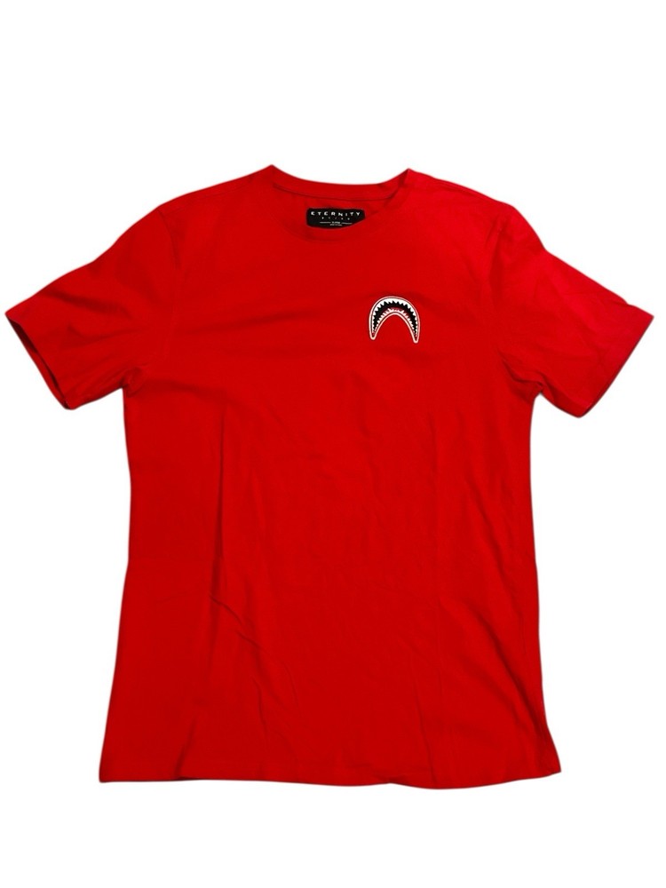 Eternity BC/AD Graphic T-Shirt Shark Teeth Logo XL Streetwear Skate Urban Hype