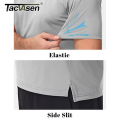 Mens Sports T-Shirt Lightweight Quick Dry Breathable Stretch Fitness