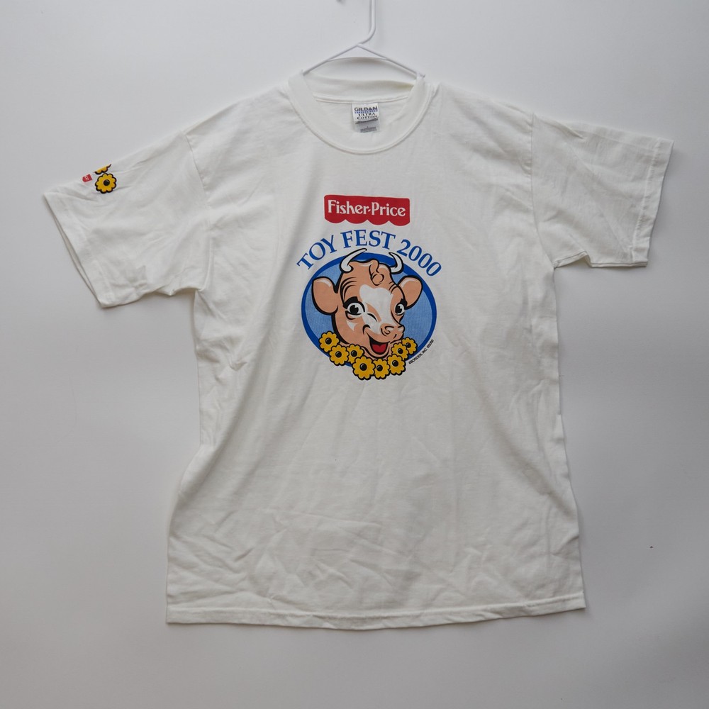 Rare Vintage 2000 Fisher Price Toyfest Shirt White Size Large East Aurora NY