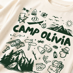 Custom Camping Bachelorette Party T-Shirt Personalized Bride Squad Tee
