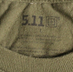 5.11 Tactical Green Graphic Tee Men’s Large Military Outdoor Casual Shirt