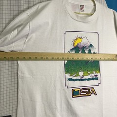 Vintage 90s Science Nature Art Tshirt XL USA NSTA Mountain Wildlife Preservation