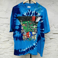 New Unworn Vtg Grateful Dead Las Vegas Band T Shirt Ripple Junction 90s Tie Dye