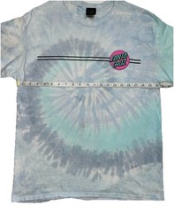 Santa Cruz Skateboards T Shirt Mens Large Multicolor Tie Dye Cotton Streetwear
