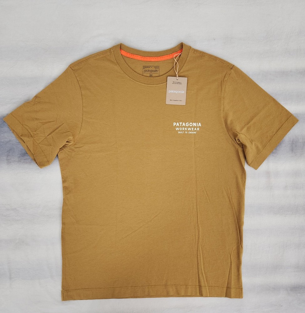 Patagonia Forge Born T-Shirt BobCat Brown Cotton Men’s Size Medium New