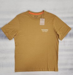 Patagonia Forge Born T-Shirt BobCat Brown Cotton Men’s Size Medium New