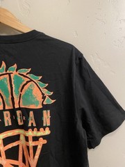 Air Jordan DNA Hoop on Fire Double Sided Tee Sz Large Black Standard Fit NWT