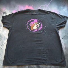 Buc-ee’s Men’s Black Graphic Logo T-Shirt Crew Neck Short Sleeve 2X Cotton