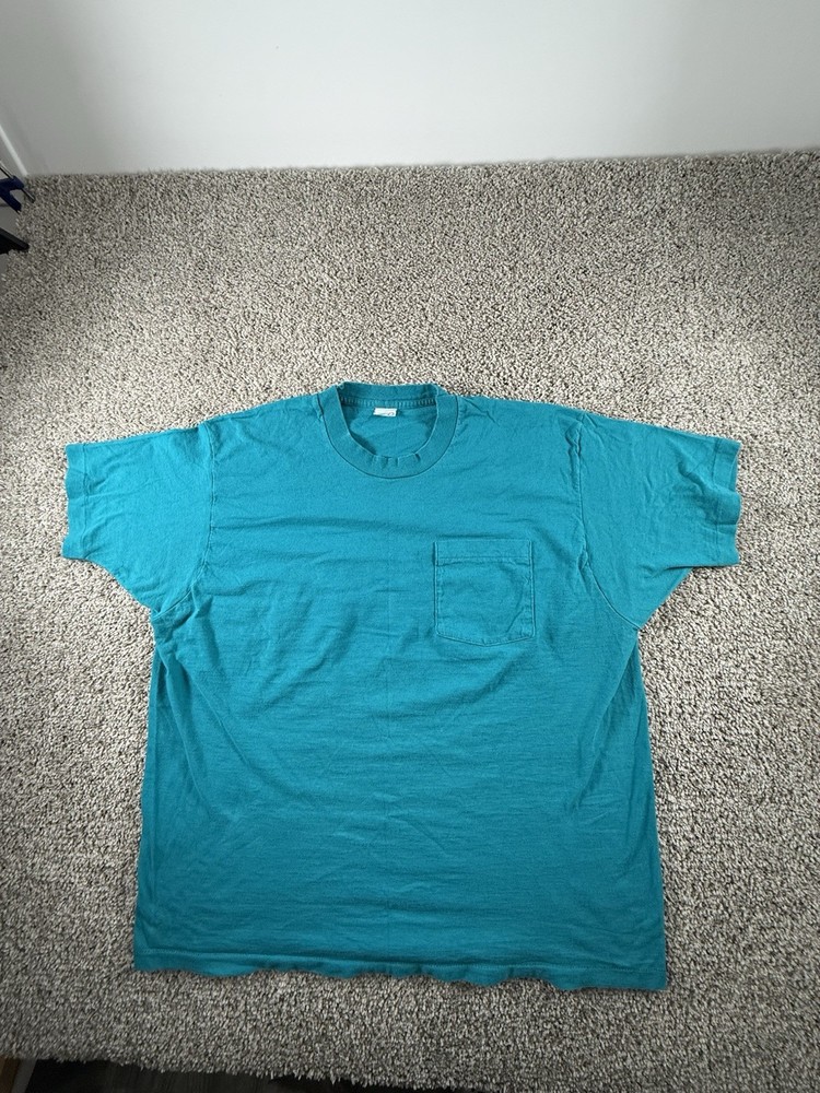 Vintage Streetwear Mens Size XL Blank Short Sleeve T-Shirt Single Stitch