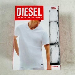 Brand new DIESEL T-shirts, crew neck, 3 pieces, XL, white.