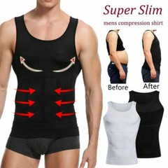Men’s Compression Body Shaper Sports Vest Slimming Shirt Simple Classic Tank Tee