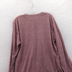 League Shirt Mens Large Breckenridge Colorado Heather Maroon Graphic Poly Cotton