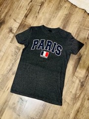 France Paris T-Shirt French Flag Eiffel Tower Souvenir Gift Size MEDIUM